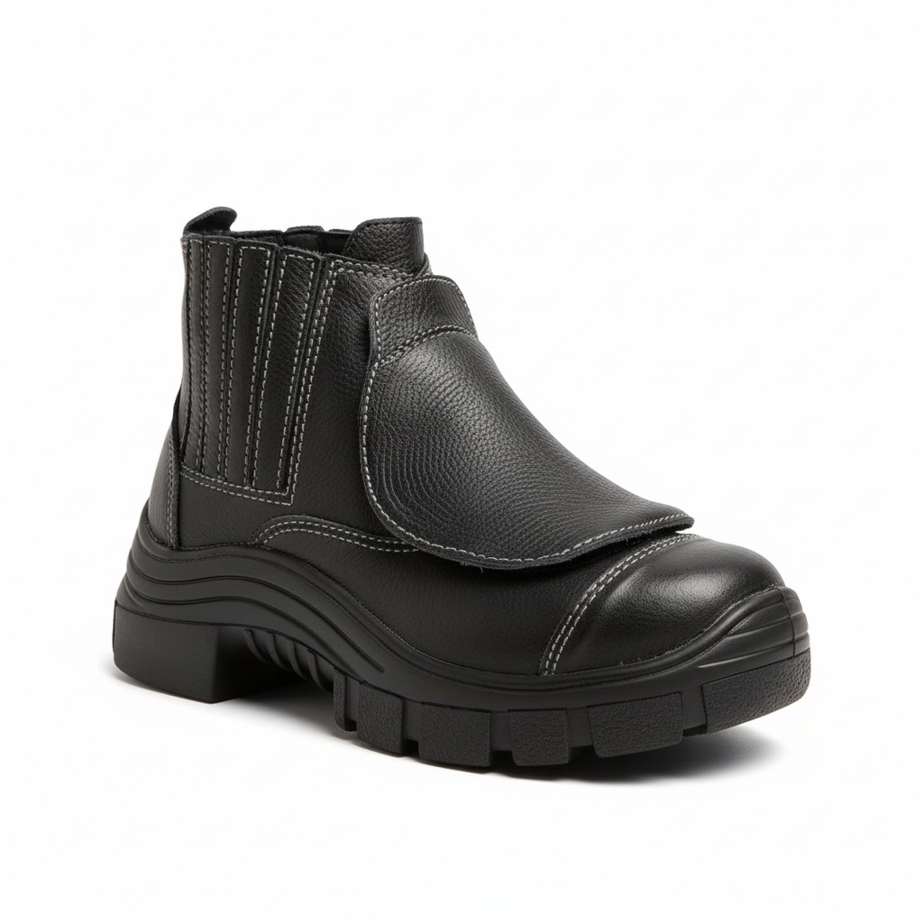 bota de seguridad con proteccion metatarsal calzado industrial zapatos con puntera