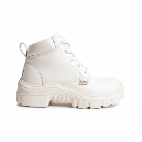 Bota de seguridad con puntera blanca