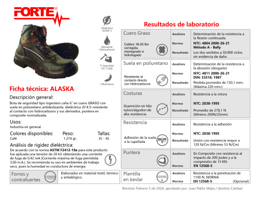 Botas con puntera, calzado industrial dotaciones