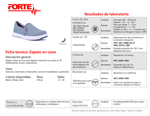 zapatos en lona económicos para dotación